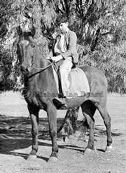 Michael in the saddle on 'Star'