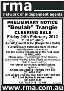 Beulah Preliminary Notice of Sale